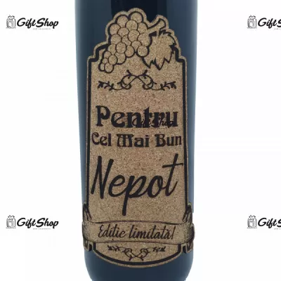 Pentru cel mai bun nepot, editie limitata, vin rosu cabernet sauvignon, demisec, 750ml, 13.5% alcool