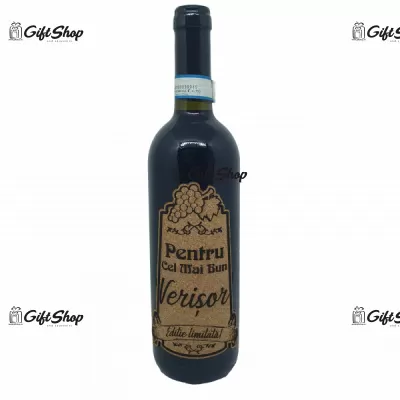 Pentru cel mai bun verisor, editie limitata, vin rosu cabernet sauvignon, demisec, 750ml, 13.5% alcool