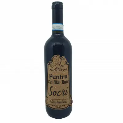 Pentru cei mai buni socri, eticheta pluta cu mesaj