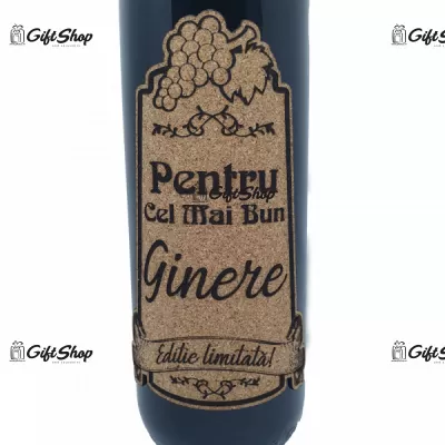 Pentru cel mai bun ginere, editie limitata, vin rosu cabernet sauvignon, demisec, 750ml, 13.5% alcool