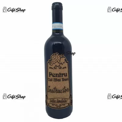 Pentru cel mai bun instructor, editie limitata, vin rosu cabernet sauvignon, demisec, 750ml, 13.5% alcool