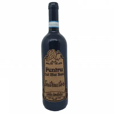 Pentru cel mai bun instructor, eticheta pluta cu mesaj