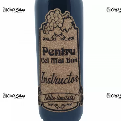 Pentru cel mai bun instructor, editie limitata, vin rosu cabernet sauvignon, demisec, 750ml, 13.5% alcool