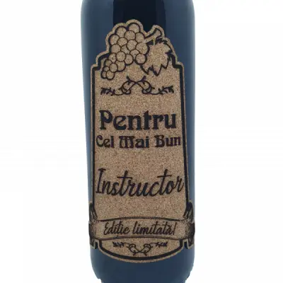 Pentru cel mai bun instructor, eticheta pluta cu mesaj