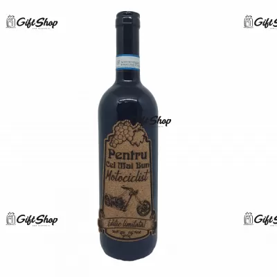 Pentru cel mai bun motociclist retro, editie limitata, vin rosu cabernet sauvignon, demisec, 750ml, 13.5% alcool