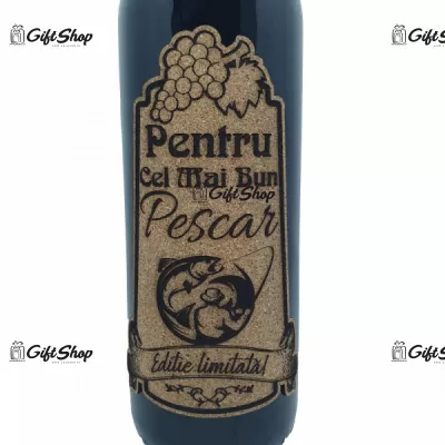 Pentru cel mai bun pescar, model 1, editie limitata, vin rosu cabernet sauvignon, demisec, 750ml, 13.5% alcool