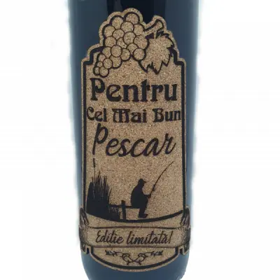 Pentru cel mai bun pescar, model 3, eticheta pluta cu mesaj