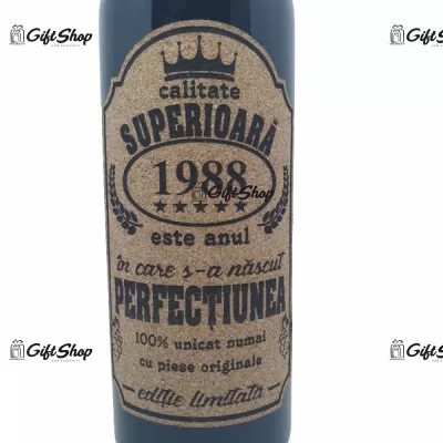1988 este anul in care s-a nascut perfectiunea, editie limitata, rosu predellea abruzzo, sec, 12.5% alc