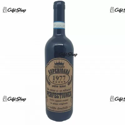 1977 este anul in care s-a nascut perfectiunea, editie limitata, rosu predellea abruzzo, sec, 12.5% alc