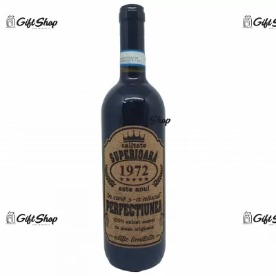 1972 este anul in care s-a nascut perfectiunea, editie limitata, rosu predellea abruzzo, sec, 12.5% alc