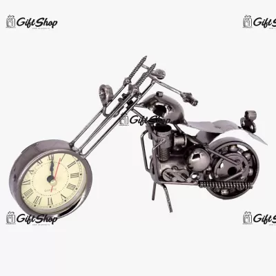 Ceas de masa realizat din metal – Design Motocicleta B