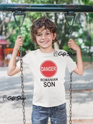 DANGER ROMANIAN SON - Tricou Personalizat