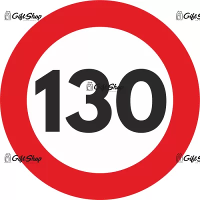 Autocolant Sticker "Limita Viteza" Reflectorizant - 130km/h