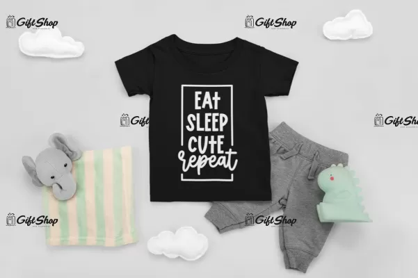 Eat Sleep Cute Repeat - Tricou Personalizat