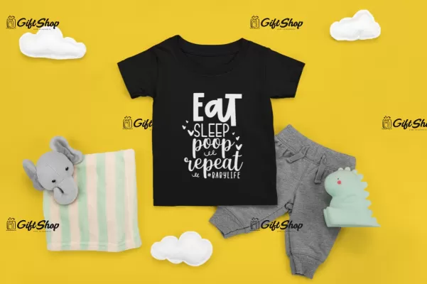 Eat Sleep Poop Repeat  - Tricou Personalizat