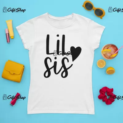Lil sis, tricou cu mesaj f