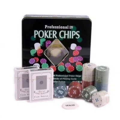 Poker 100 jetoane, set cadou