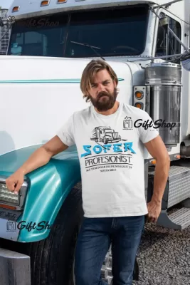 Sofer profesionist, tricou cu mesaj