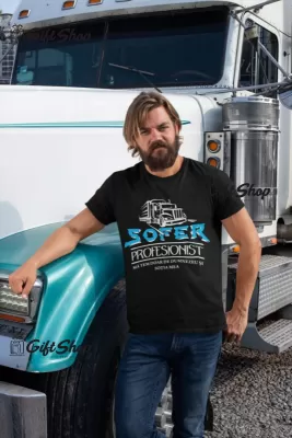 Sofer profesionist, tricou cu mesaj