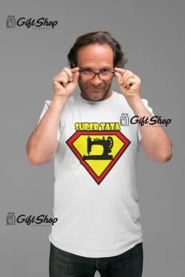 Super tata, tricou cu mesaj