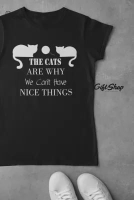 The cats are why..., tricou cu mesaj