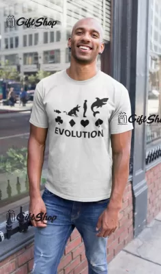 Poker evolution, tricou cu mesaj