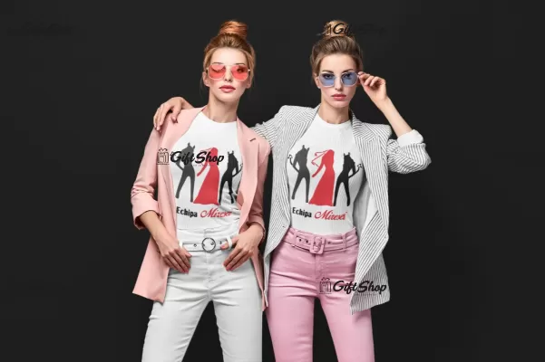 Echipa miresei, tricou cu mesaj