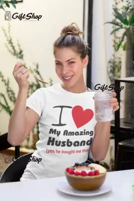 I love my amazing husband, tricou cu mesaj