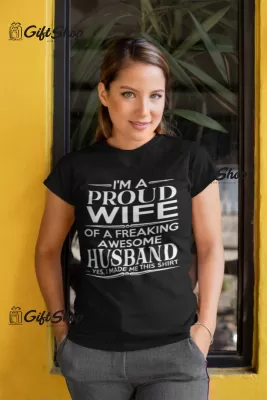 I`m a proud wife, tricou cu mesaj